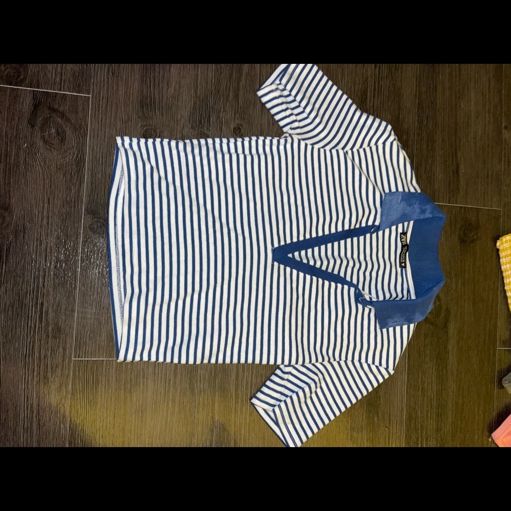 Zara Ribbed Polo Shirt